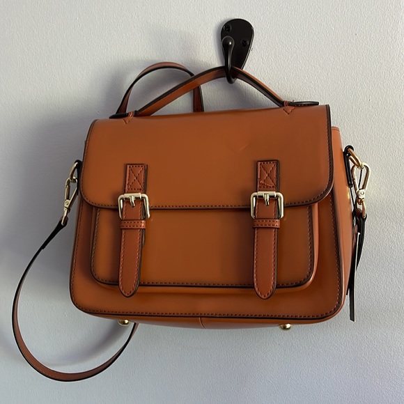 Anna Caí Genuine Lather Top Handle Crossbody Bag - Picture 11 of 12